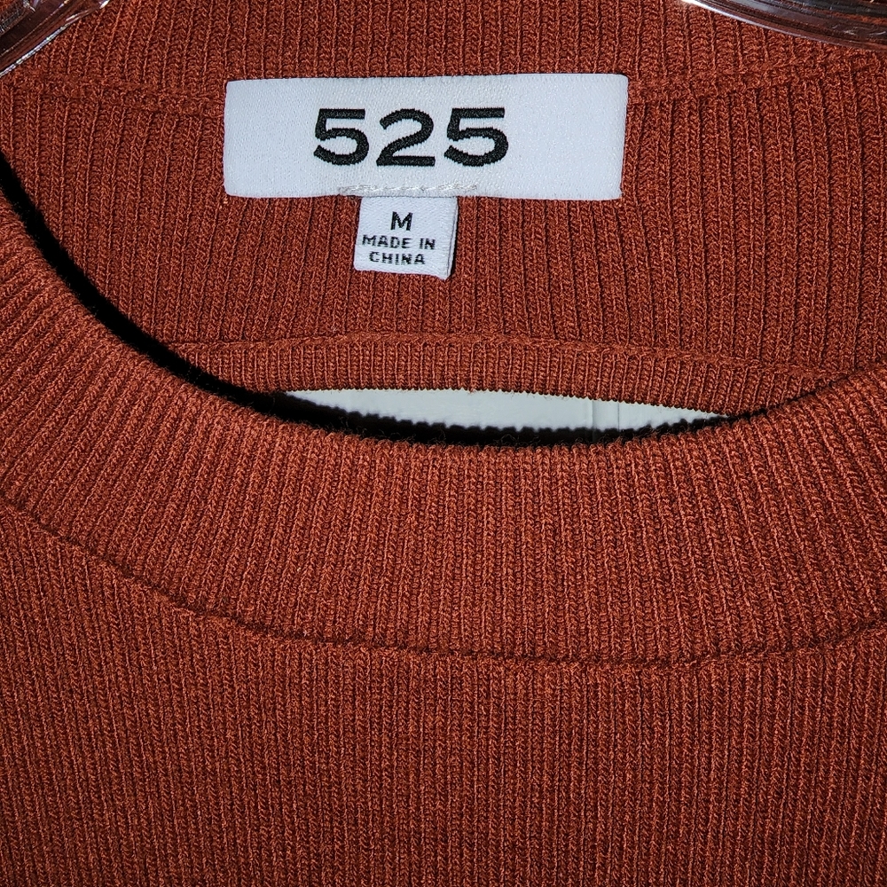 525 AMERICA OPEN BACK FITTED DRESS - RED - M - NWOT - Picture 6 of 6